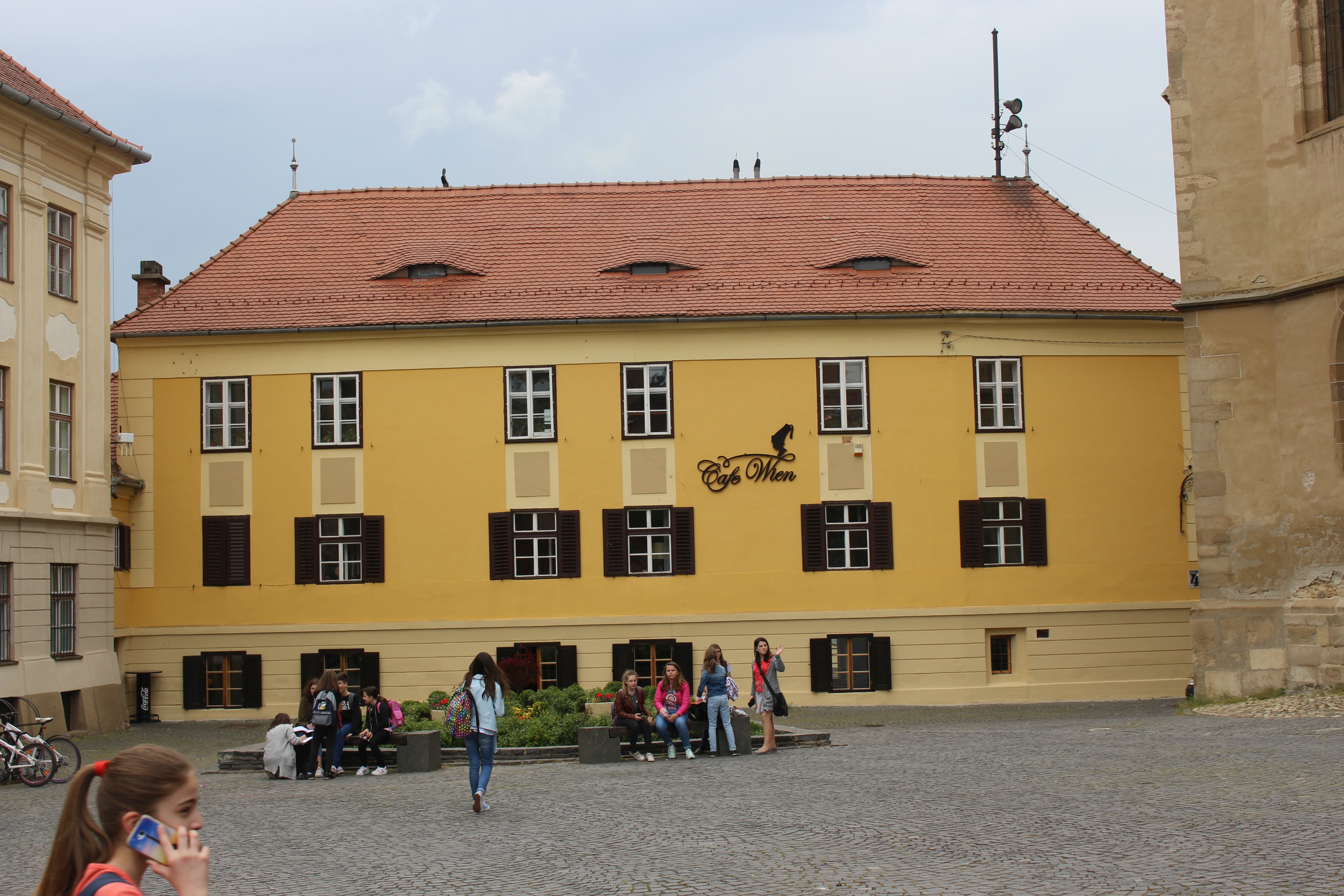 Cafe Wien er et fortræffeligt sted at spise frokost i Sibiu.