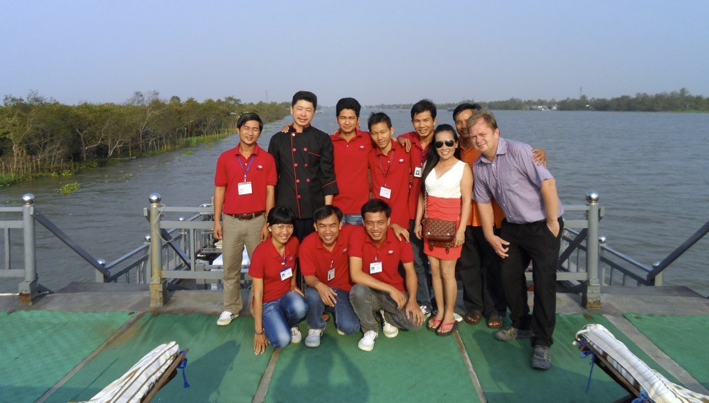 På krydstogt i Mekong Deltaet.