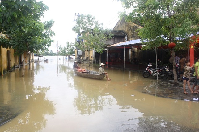 Oversvømmelse i Hoi an i oktober måned.
