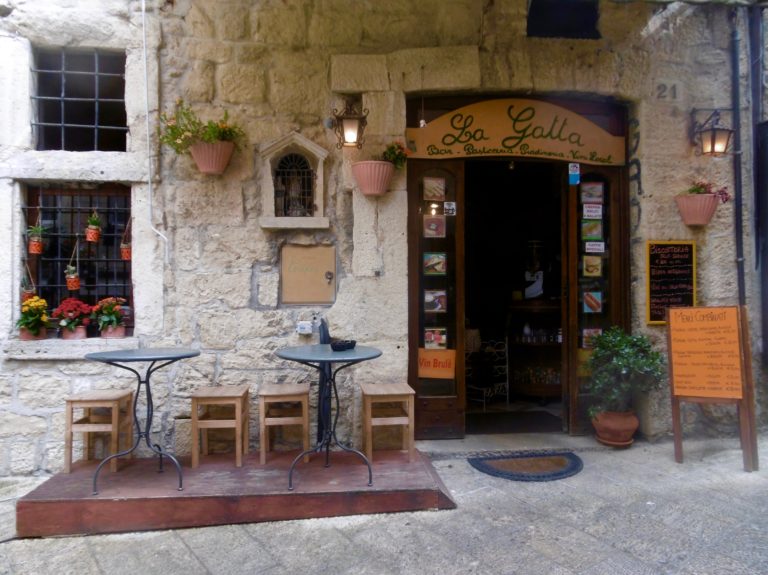 Hyggelig restaurant i San Marino.