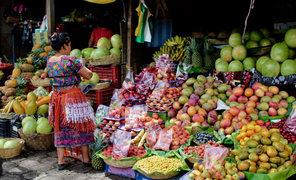 På markedet i Guatemala.