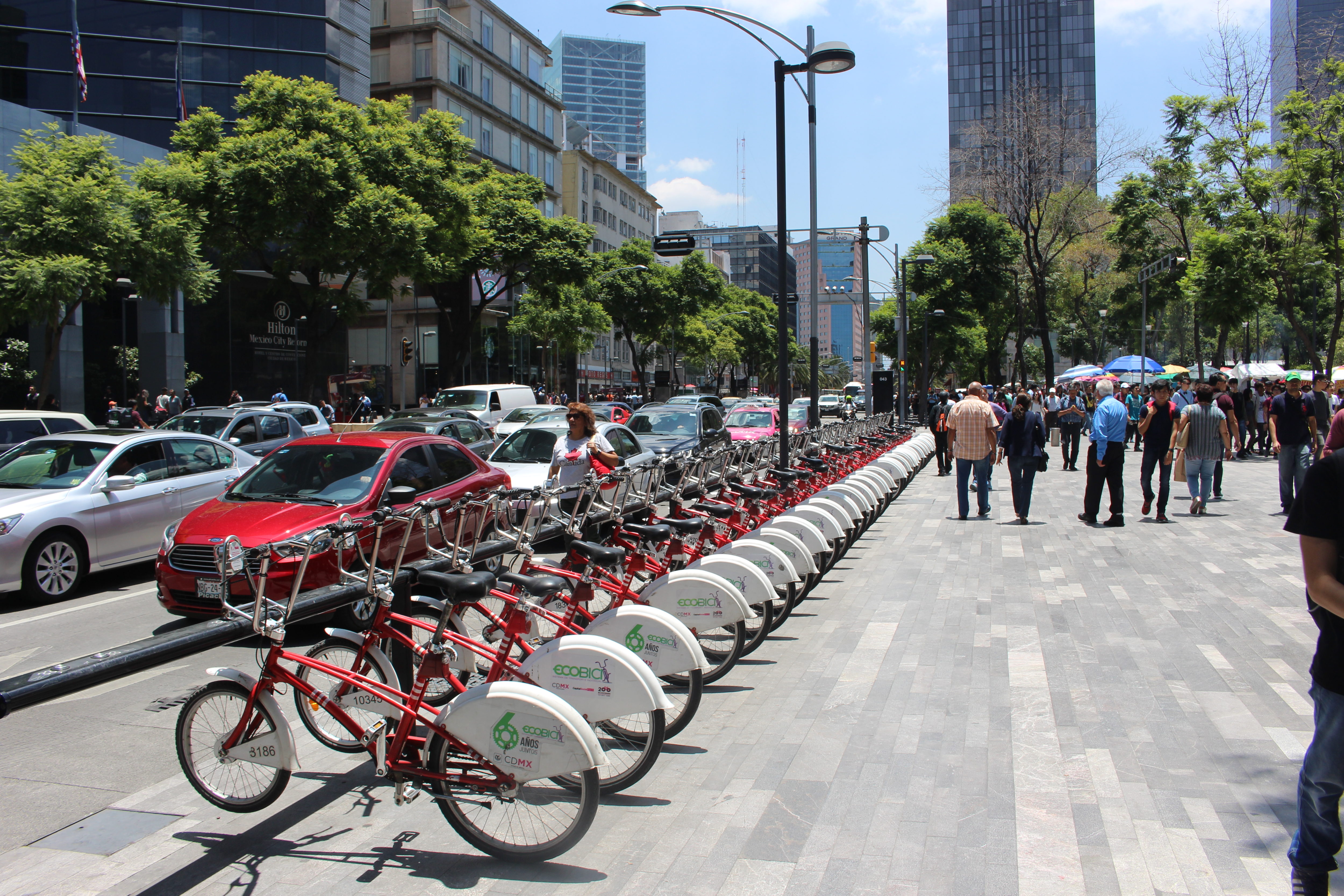 Bycyklen er også kommet til Mexico City.