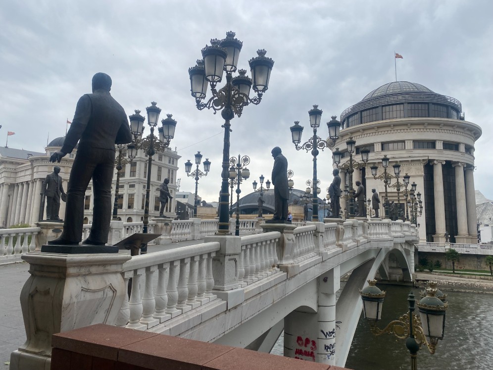 Stone bridge Skopje.