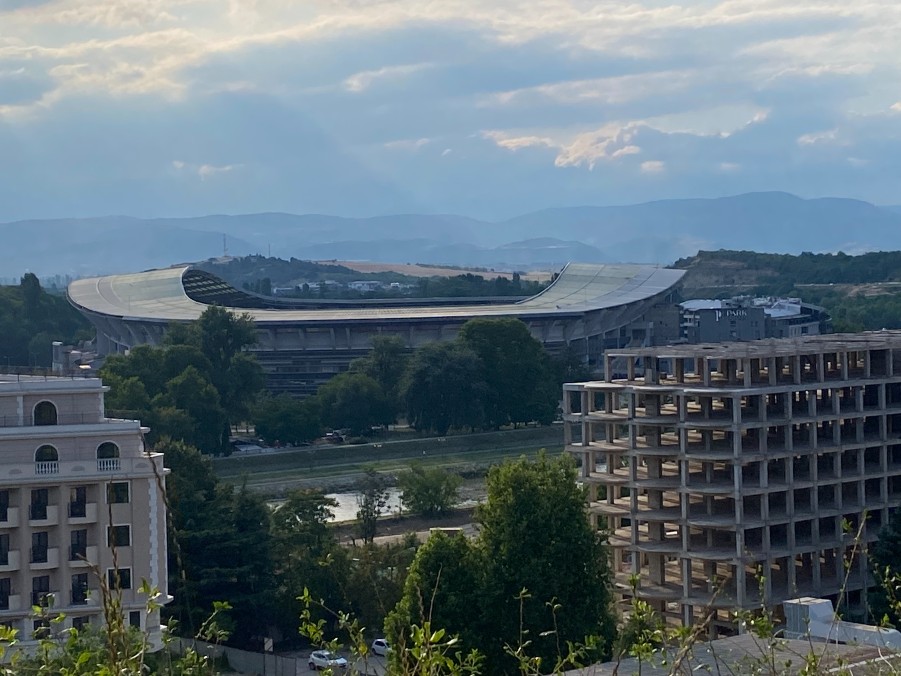 Fodboldstadion i Skopje.